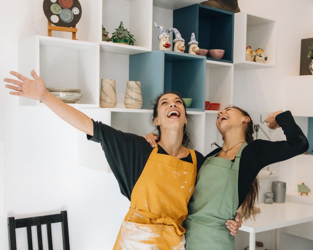 Leichtigkeit und Freude am gemeinsamen Arbeiten.